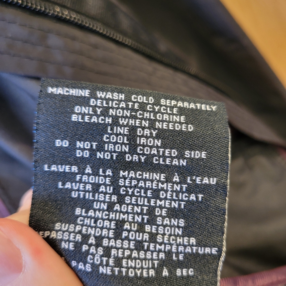 Cole Haan Rain Coat, Size M, Black - Picture 11 of 14